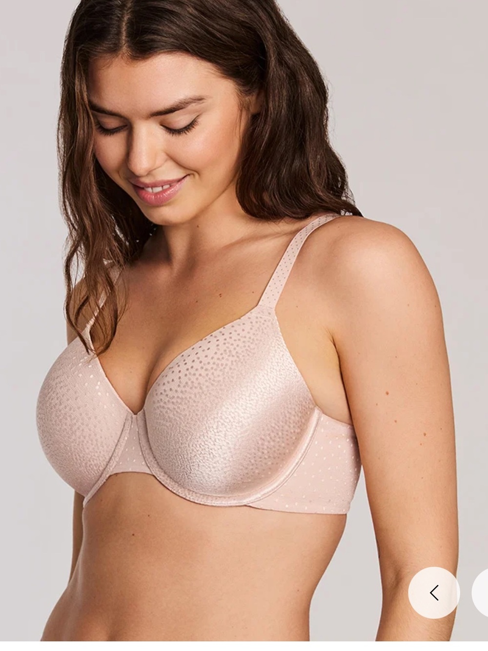 Wacoal NWT Back Appeal T-Shirt Bra Rose Dust Cream 32DDD